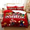 ROBLOX Game Surrounding Children's Anime Student Dormitory Bed Sheet Quilt Cover Three-piece Home Bed Three-piece Set Boys Girls 4