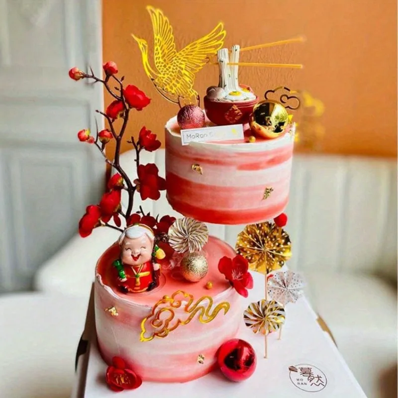 Double-Layer Cake Display Stand with Removable Separator Plate Versatile Baking Tool for Birthday Parties and Special Events