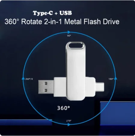 

2 в 1 металлический U-диск 512 ГБ 128 ГБ USB2.0 Type-C Интерфейс смартфон компьютер взаимная передача портативный 64 ГБ 32 ГБ USB-флеш-накопитель