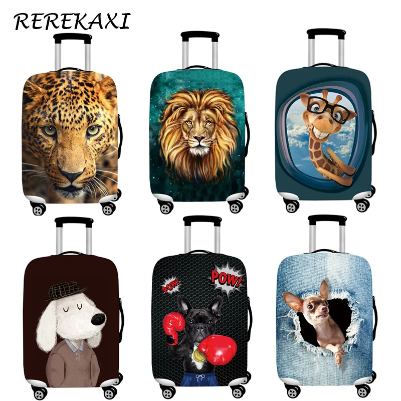 Luggage Cover Suitcase Luggage Cover Animal Elastic Baggage Dust Protective Cover For 18-32Inch Trolley