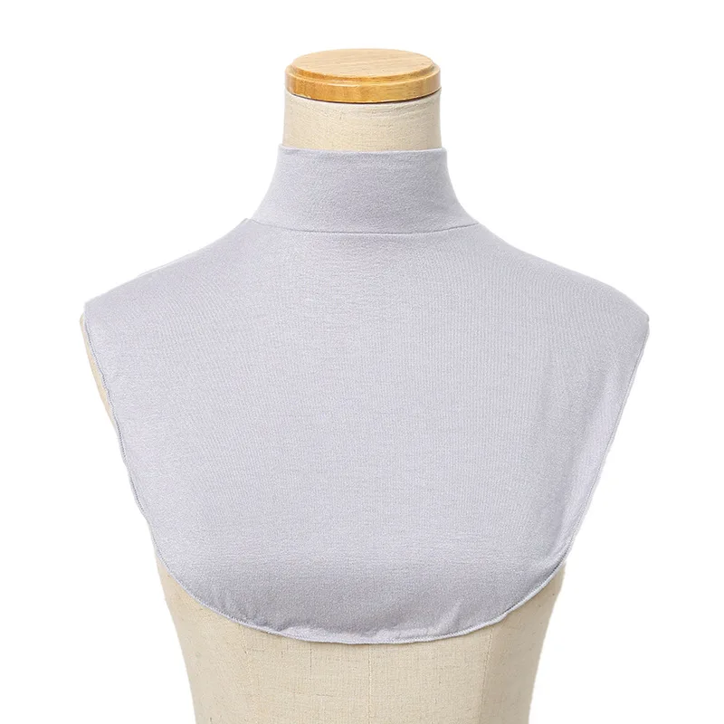 Einfache Dickey Gefälschte Falsche Kragen Frauen Modal Halb Kragen Mode Einfarbig Rollkragen High Neck Abdeckung Abnehmbare Hals Kragen – Detail 16