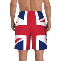 Summer Men's United Kingdom Flag Beach Pants Shorts Surfing M-2XL Polyester Swimwear Running 2