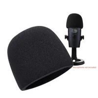Microphone Sponge Foam Cover,Foam Microphone Windscreen for Blue Yeti Condenser Microphone Cover Pop Filter Mic Cover Windshield 2