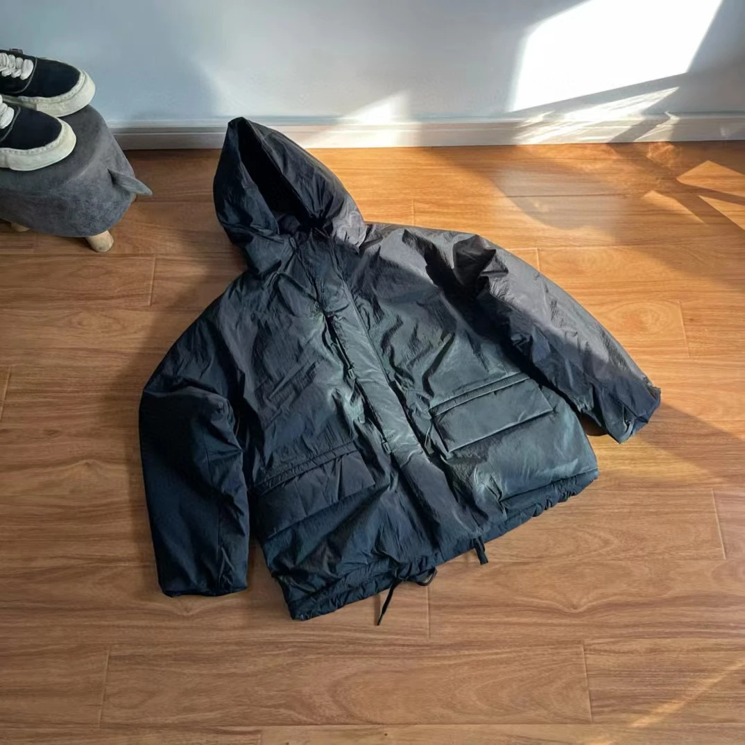 

Japanese outdoor waterproof and windproof nylon pleated down jacket winter jacket men streetwear
