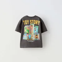 1-6Years Old Kids Costume Baby Cartoon Print TShirt Cute Printing Crewneck Base Shirt New Boys Girls Fashion Loose Short Sleeve 1