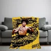 K-Kung fu B-Bruce L-Lee Blanket Skin friendly comfort warm soft plush blanket suitable sofa living room office bedroom 2