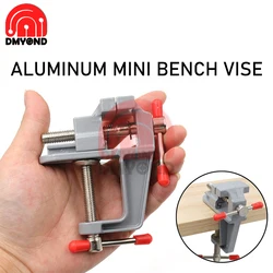 Universal Table Vise Home 30mm Aluminum Mini Hobby Clamp On Table Bench Vise DIY Household Flat Mouth Table Vise Hand Tools