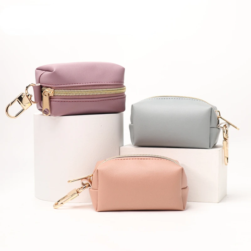 Drop Shipping Outdoor Protable Dog Poop Bag Dispenser Pu Pouch Pet Pick Up Poop Bags Holder