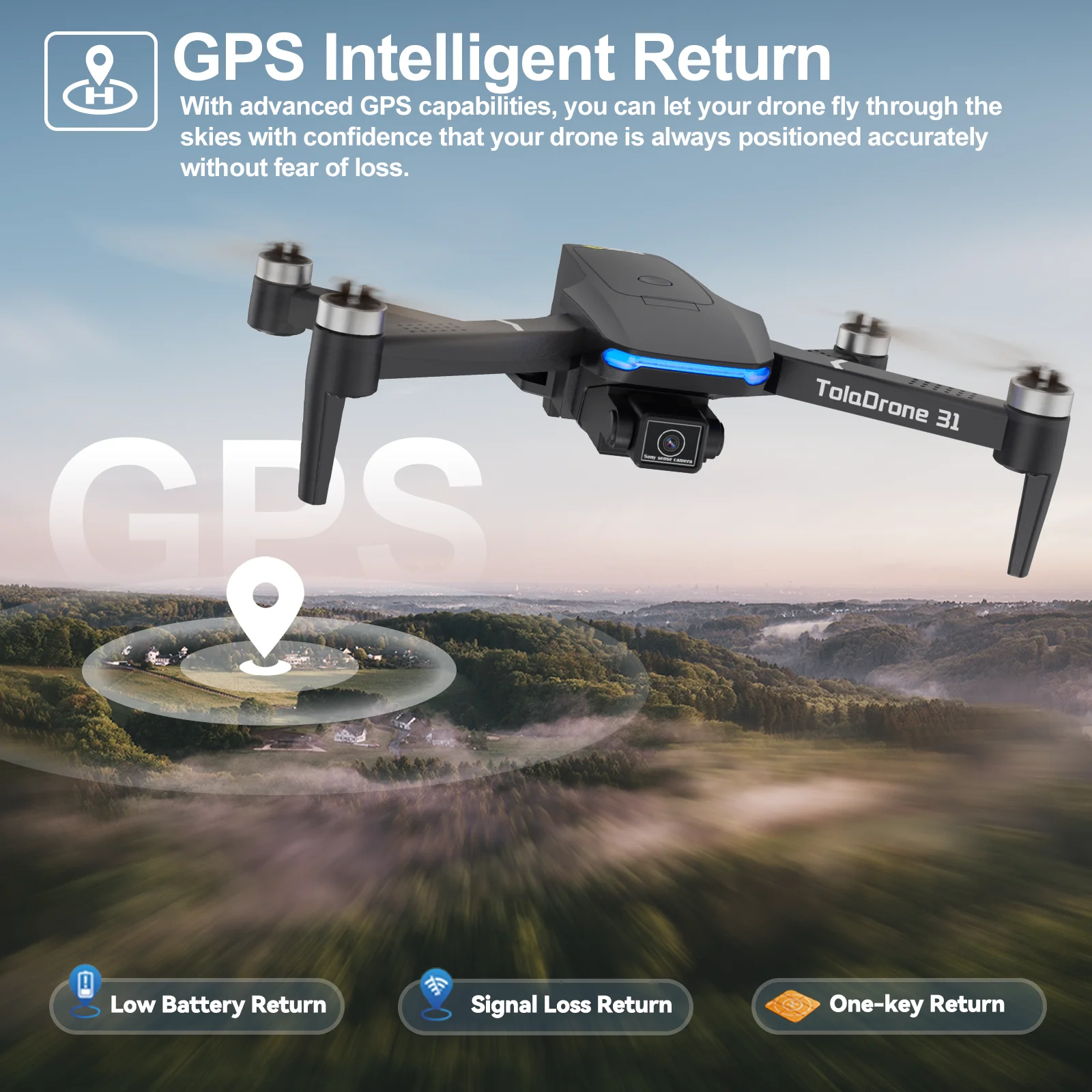 Gps Wifi Eachine E520s Gps EspaÃ±ol Dron Teledirigido TD31GPS Con