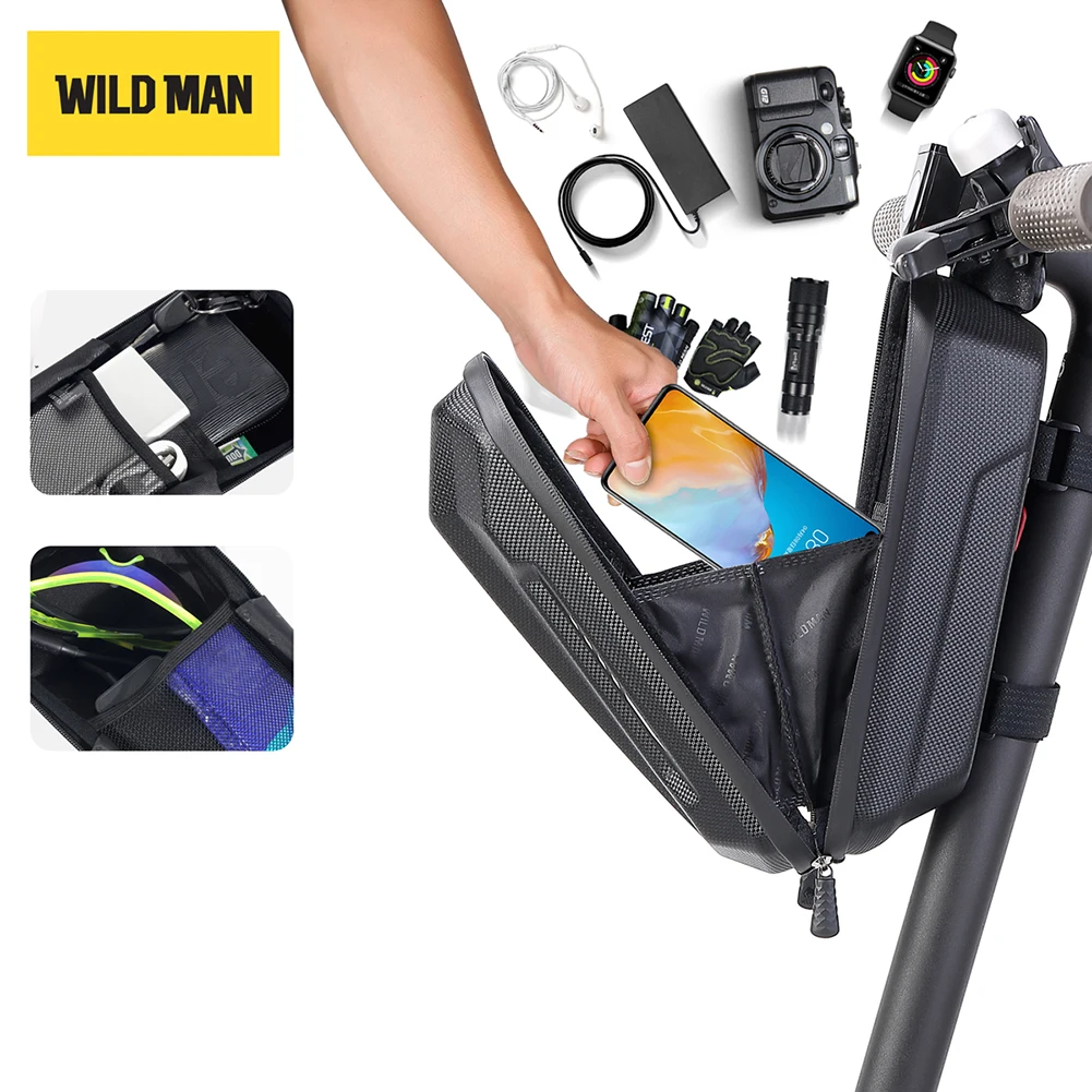 Elektro roller tasche Wild Man Adult wasserdicht für M365 Pro 2 Kugoo M4  Roller Front tasche Fahrrad Fahrrad teile Zubehör - AliExpress