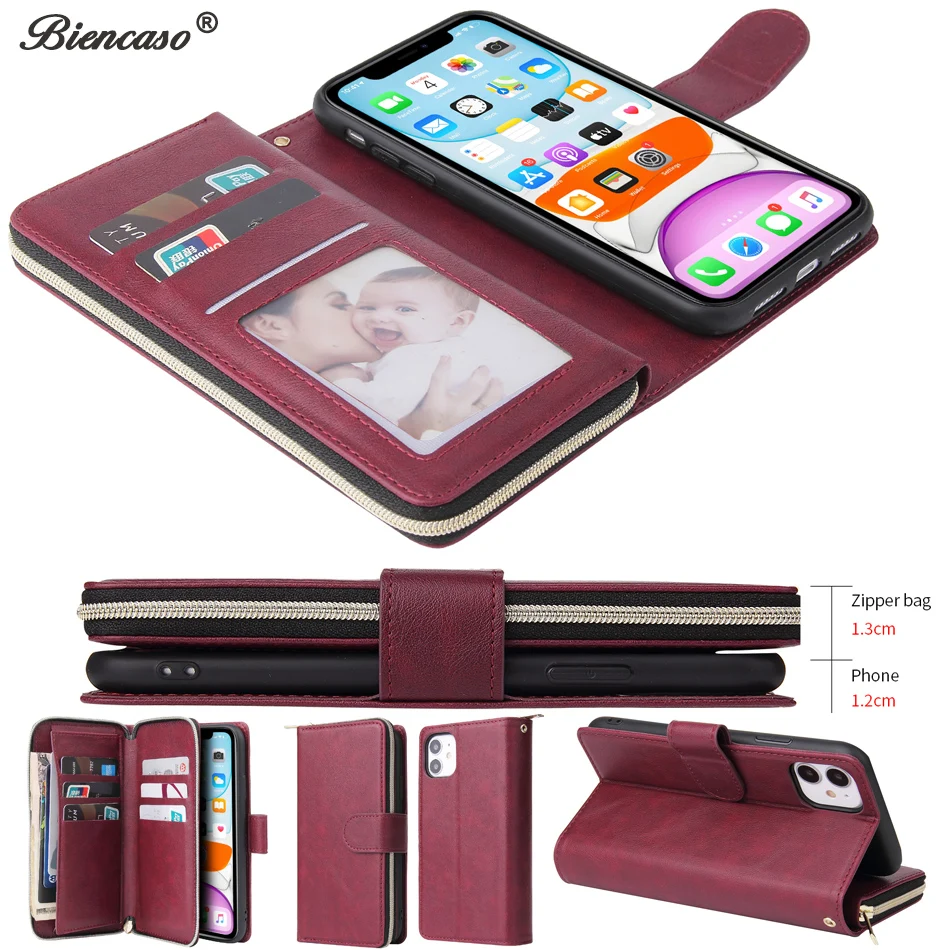 Ультратонкий чехол на молнии для iPhone 14 Max 13 Mini 6 6S Plus 7 8X10 XR XS Max 11 12 iPhone 11 Pro Max SE 2020, чехол-подставка, чехлы