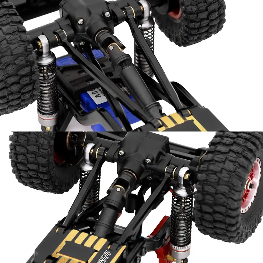 Globact 알루미늄 높은 클리어런스 섀시 링크 서스펜션 링크, 1/18 TRX4M RC 크롤러 자동차 업그레이드 부품