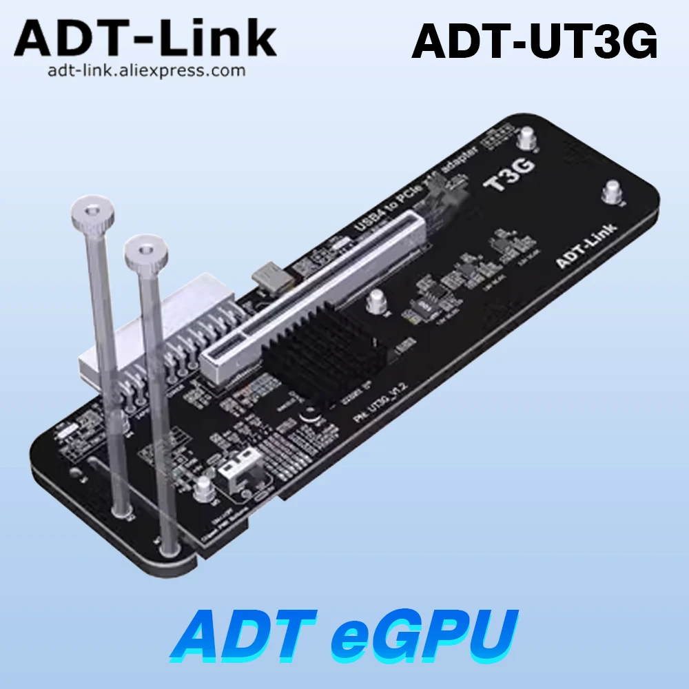 Adt Egpu Compatibile Thunderbolt 3/4 Adattatore M.2 Nvme/Pcie X4 A Pcie X16 Scheda Grafica Esterna Per Pc Portatile A Piena Velocità
