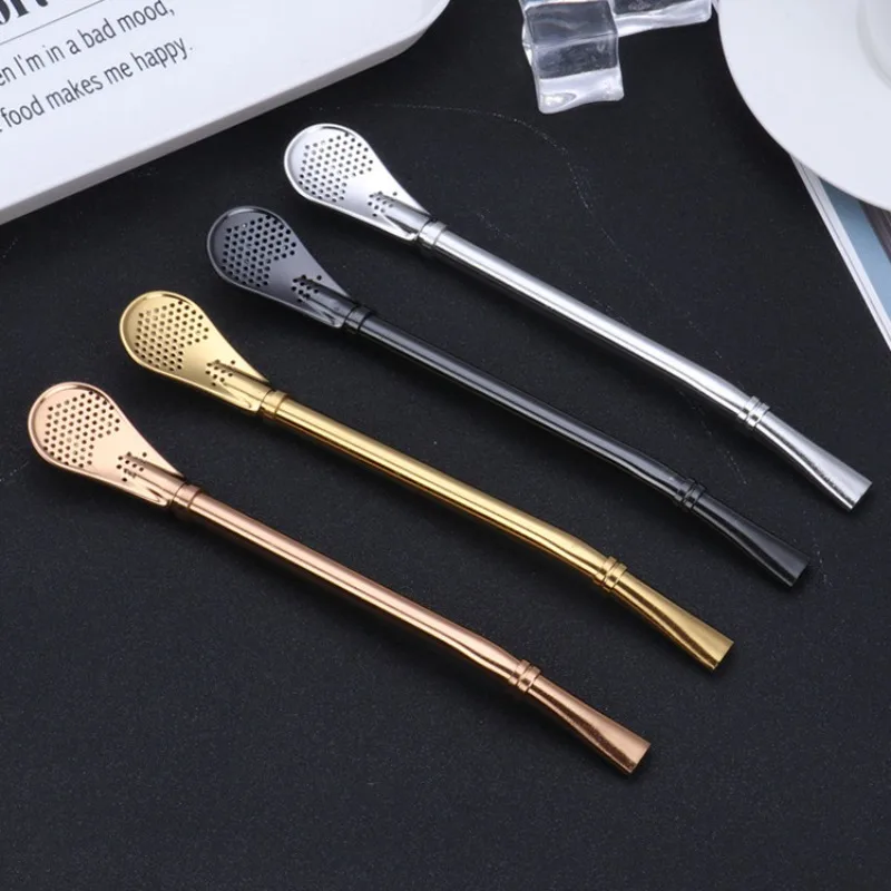 

Straw Filter Brush Reusable 304 Stainless Steel Drinking Straw Metal Tea Tools