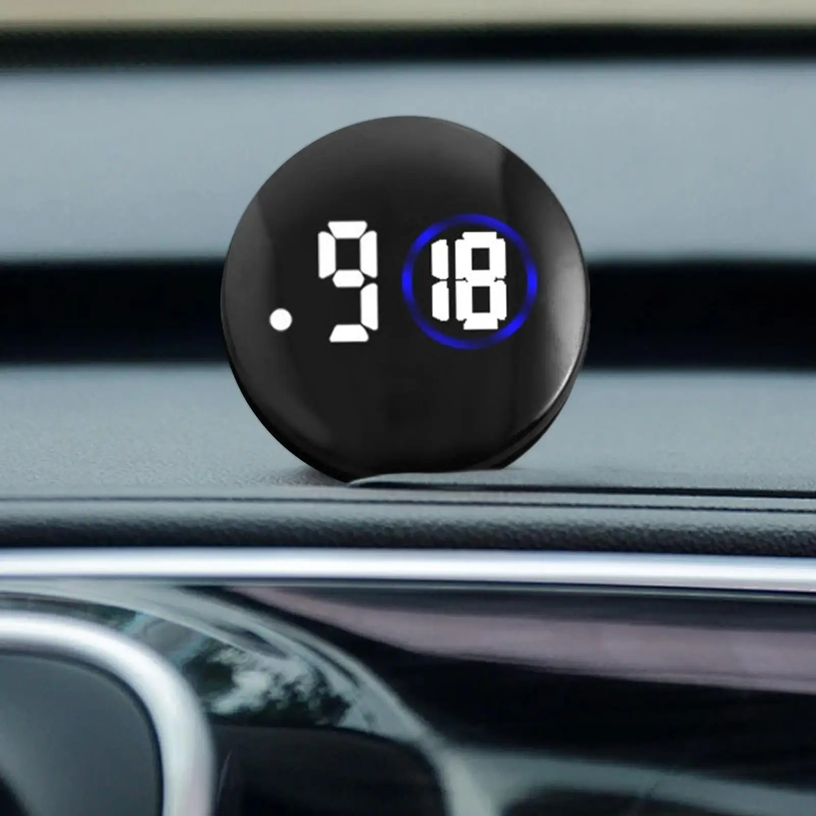 mini Car Clock Dashboard Compact Luminous Car Dashboard Clock Multifunctional Analog Clock Watch Car Vent Clocks Watch