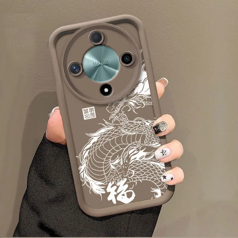 Fashion Dragon Totem Soft Silicone Shockproof Protective Case
