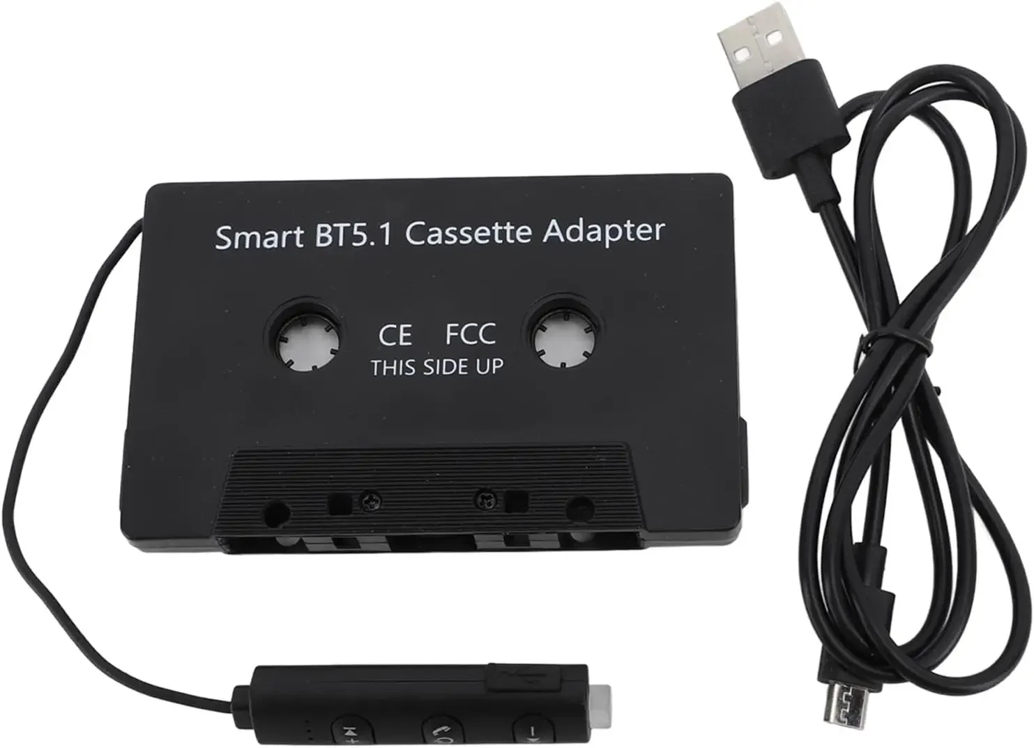 DC5V Bluetooth Cassette Adapter BT5.1 Universal Wireless Cassette Tape to Aux Adapter for Cars Trucks with Player