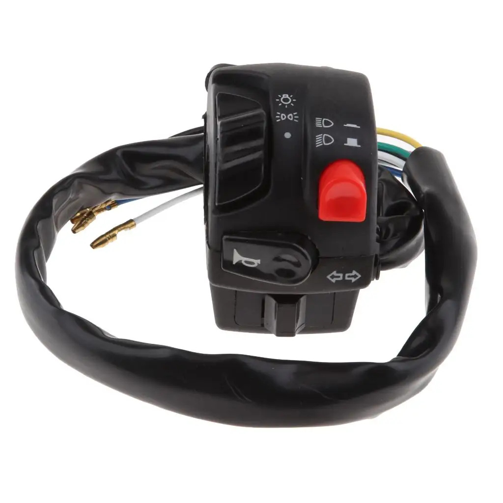 

7/8 inch Motorcycle LH Handlebar Light Headlight Ignition Switches Assembly