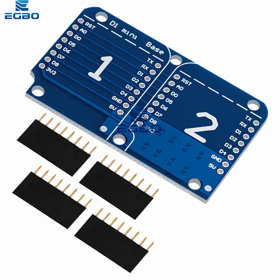 Socket Arduino Board Esp32 Mini Double Socket Shield Base For WeMos D1 Mini NodeMCU Arduino ...