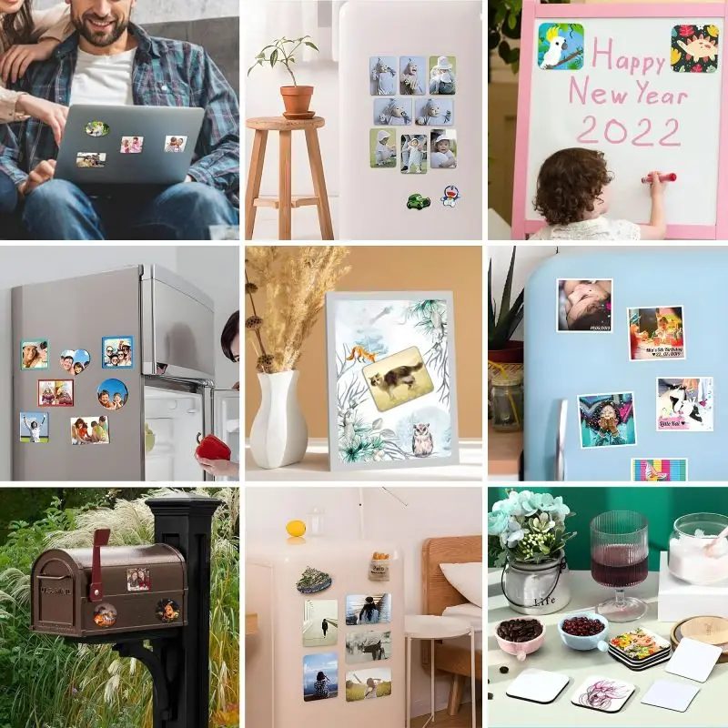 Photo Acrylic Fridge Magnets Magnetic Picture Frame Personalized with Favorite Photo for Home Decoration Office Decor magnetic fridge magnets refrigerator decor magnetic photo holders