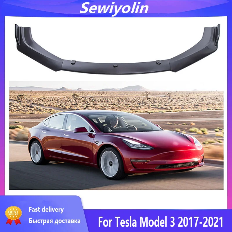 Car Front Bumper Carbon Fiber For Tesla Model 3 20172021 Front Bumper