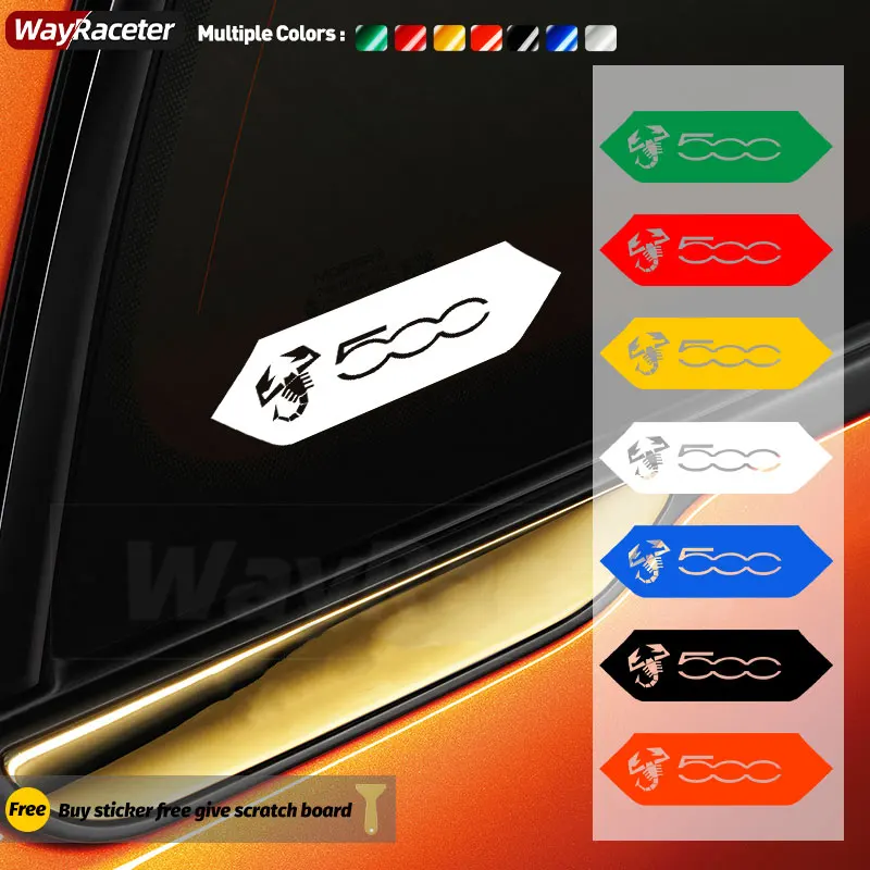 Adesivo Riflettente Per Finestrino Dell'Auto Paraurti Parafango Tronco Abarth Scorpion Styling Grafica Decalcomania In Vinile Per Fiat 500 595 695 Acc