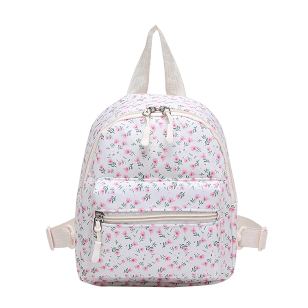 Floral Small Backpack Purse Travel Backpack Small Daypacks for Teens Girls Women Students 4