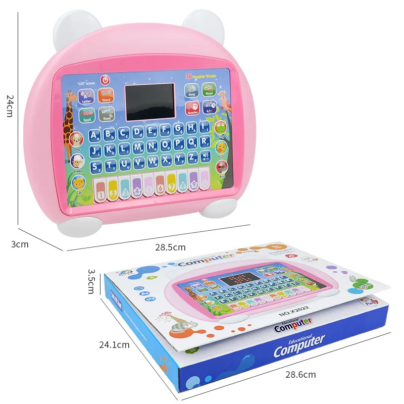 Children Learning Machine Toy Alphabet Math Music Animal Learning Tablet for Baby Age3+ Preschool Educational Aids Kids Computer 4