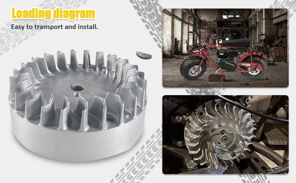 Flywheel for Engine Flywheel 10k RPM Predator Harbor Freight Cast Aluminum For Predator 224cc Max Power Engine