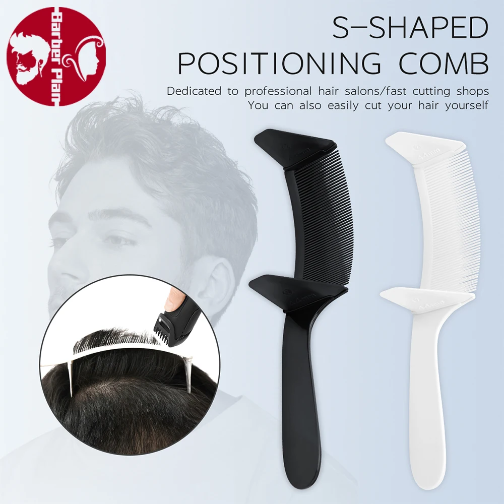 2022 split type hxy tw 023 surgical medical supplies surgical gel pad for positioning adjustable Pro Curved Positioning Comb Hair Salon Hairdressing Curved Hair Clipping Cutting Arced Combs Barbershop Haircut Tools Supplies
