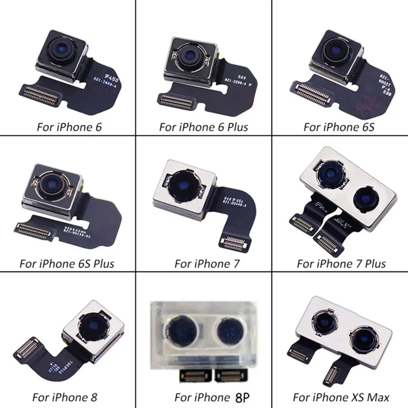 

Camera For iPhone 7P 8P 7 8 Plus Back Camera Rear Main Lens Flex Cable Camera For iphone X XR XS MAX 11 12 PRO Camera