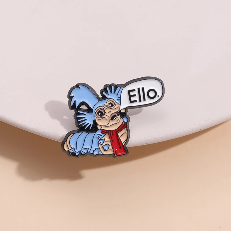 

Labyrinth Ello Worm Brooch Enamel Pin Maze Castle Metal Badge Jacket Lapel Funny Jewelry Gift For Friends Wholesale Dropshipping