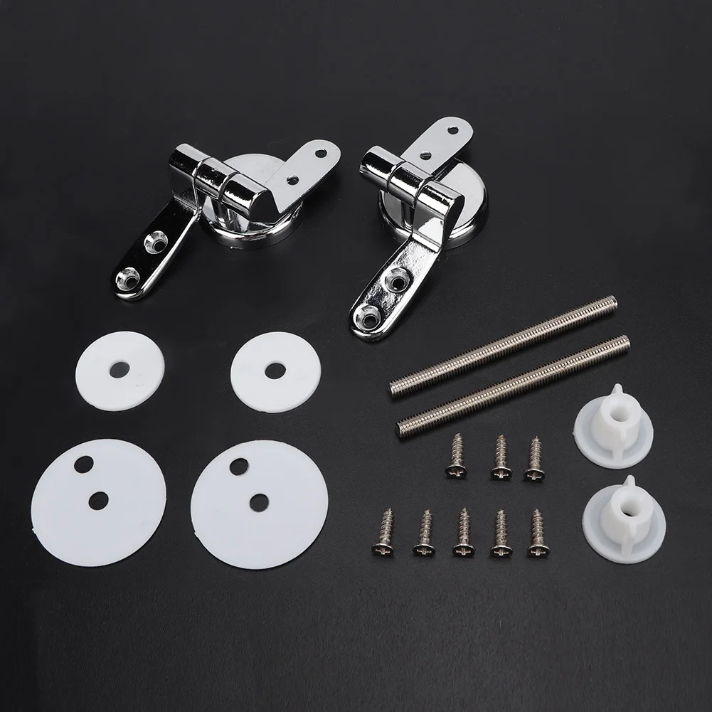 Toilet Lid Accessories Hinges Fixings Repair Replacement Kit Tools Set
