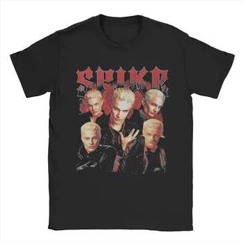 Buffys The Vampires Slayers Spike T Shirts For Women Novelty T-Shirt Round Collar  Tees Short Sleeve Tops Graphic 1