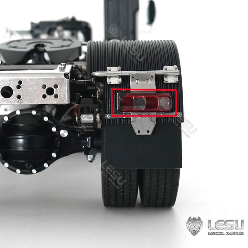 LESU Kunststoff-Rückleuchte, Rücklichthalterung für 1/14 RC Traktor-LKW Tamiyay Outdoor-Spielzeug TH19416