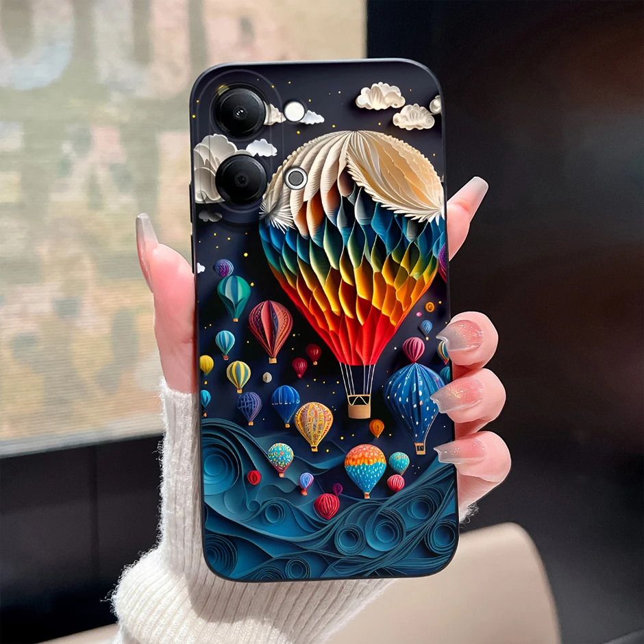 Oil Painting Flower Shockproof Camera Protection Case - Unique Shell