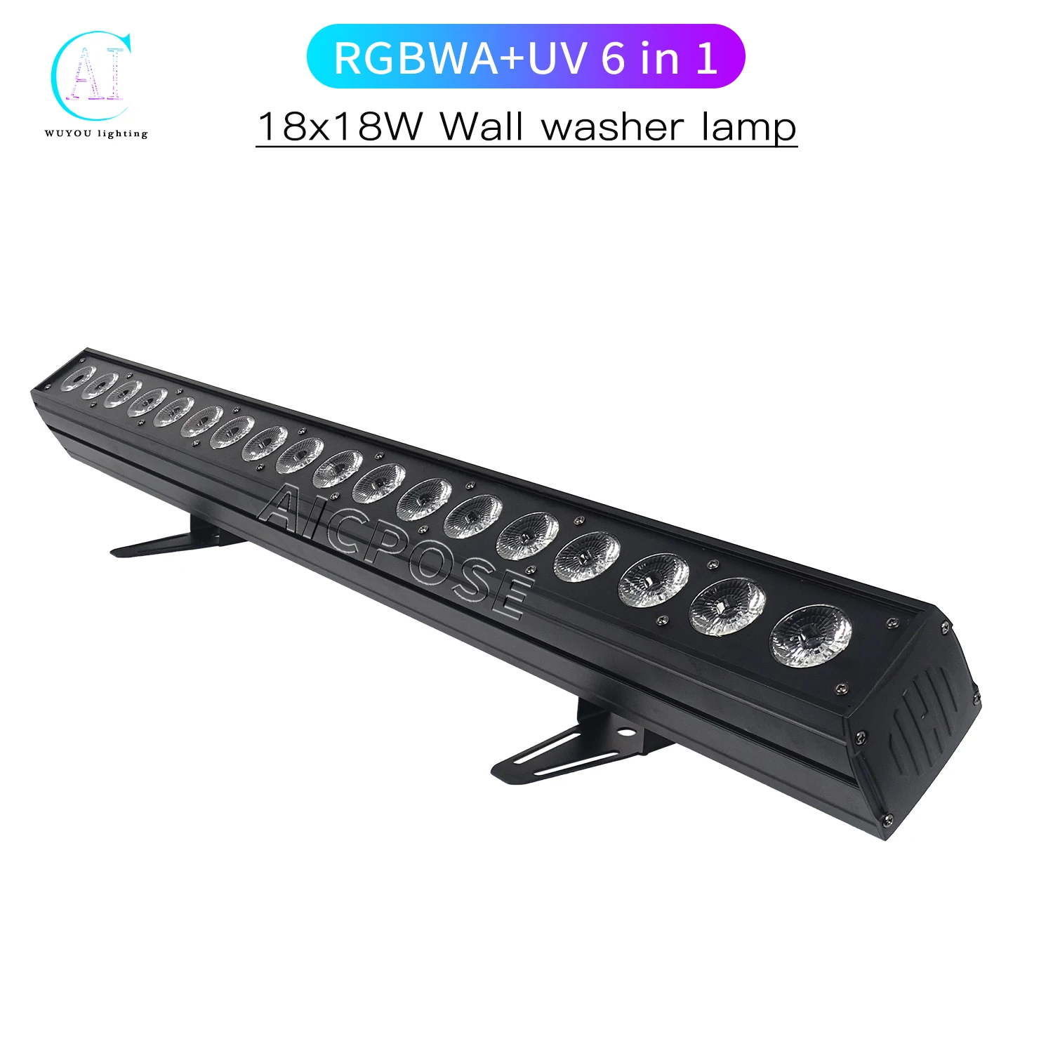 DMX LED Wall Washer Lights RGBWA 5 IN 1 Indoor 150W