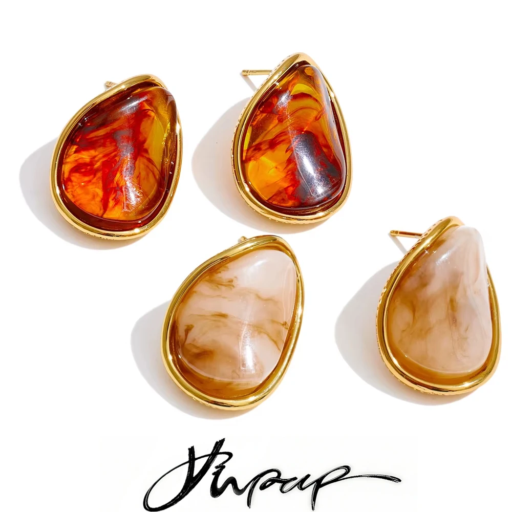 Yhpup Earrings Geometric Stud