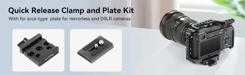 SmallRig Universal Quick Release Clamp und Platte (Arca-typ Kompatibel) grundplatte Für Mirroless Und für Sony DSLR Kameras-2280 – Detail 2