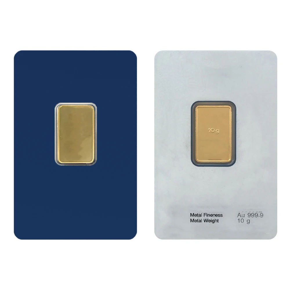 Premium 1oz/50g Switzerland Argor Gold Bar - Sealed 24K Gold Plated Ingot with Unique Serial Number