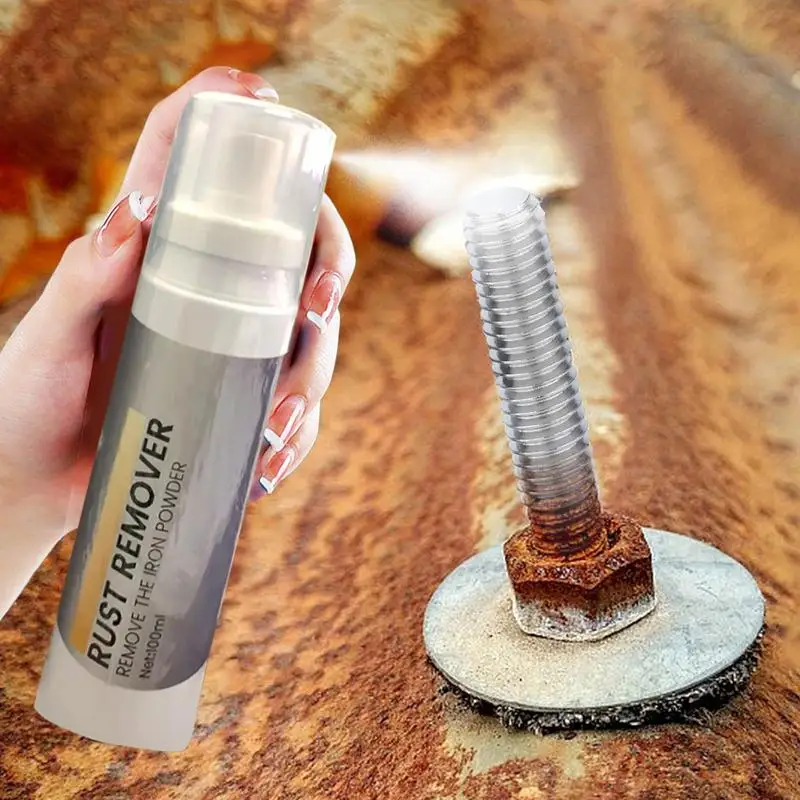 Car Rust Remover Spray Metal Chrome Paint Cleaner Car Maintenance Iron Powder Cleaning Multifunctional Rust Spray Prevention