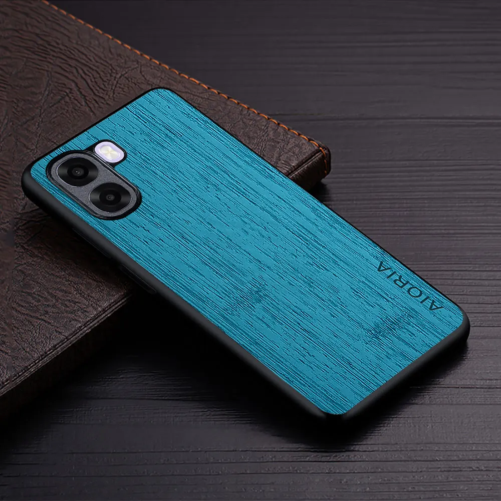 Luxury Bamboo Wood Pattern Leather Phone Case Cover