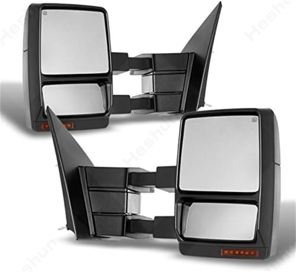 포드 F-150 F150 랩터 2004-2006 2007 2008 2009 2012 2013 2014 쌍 견인 거울, 확장형 견인 거울 LED 사이드 미러