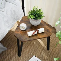 VASAGLE table d'appoint lot de 3 tables basses table de chevet pieds en métal design simple décoratif 6