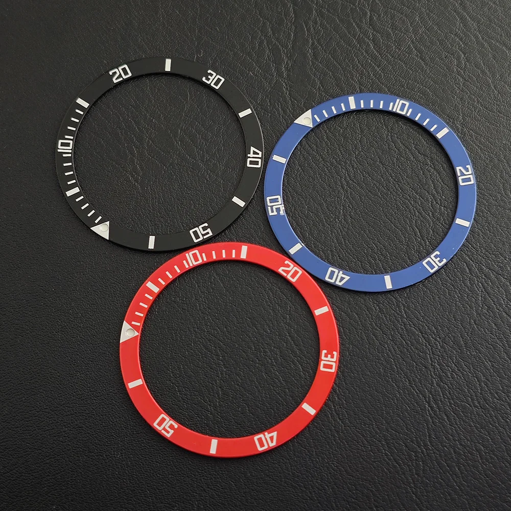Premium Flat Aluminium Watch Bezel - 39mm Replacement Part for Men's Mechanical Watch