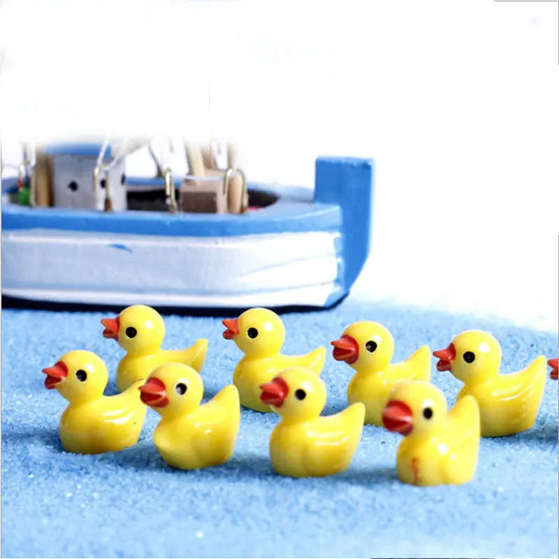 20 Packs Mini Resin Ducklings Miniature Figures Mini Animal