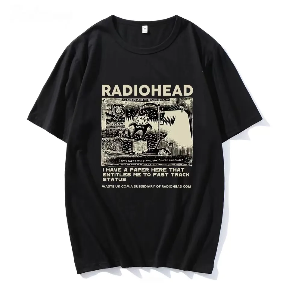 Radiohead T Shirt Men Vintage Classic Tees North America