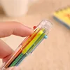 1/3/5 PCS Colorful Ballpoint Pen 6 Color In1 Pen Multicolor Stationery New Arrival School Office Teacher Nurse Gift Boy Girl ZYF 5