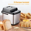 Bread Maker With Carrying Handle, 19-in-1 1.5 Lb Loaf Breadmaker, Automatic Keep Warm & 3 Crust Color, Compact Bread Maker 6