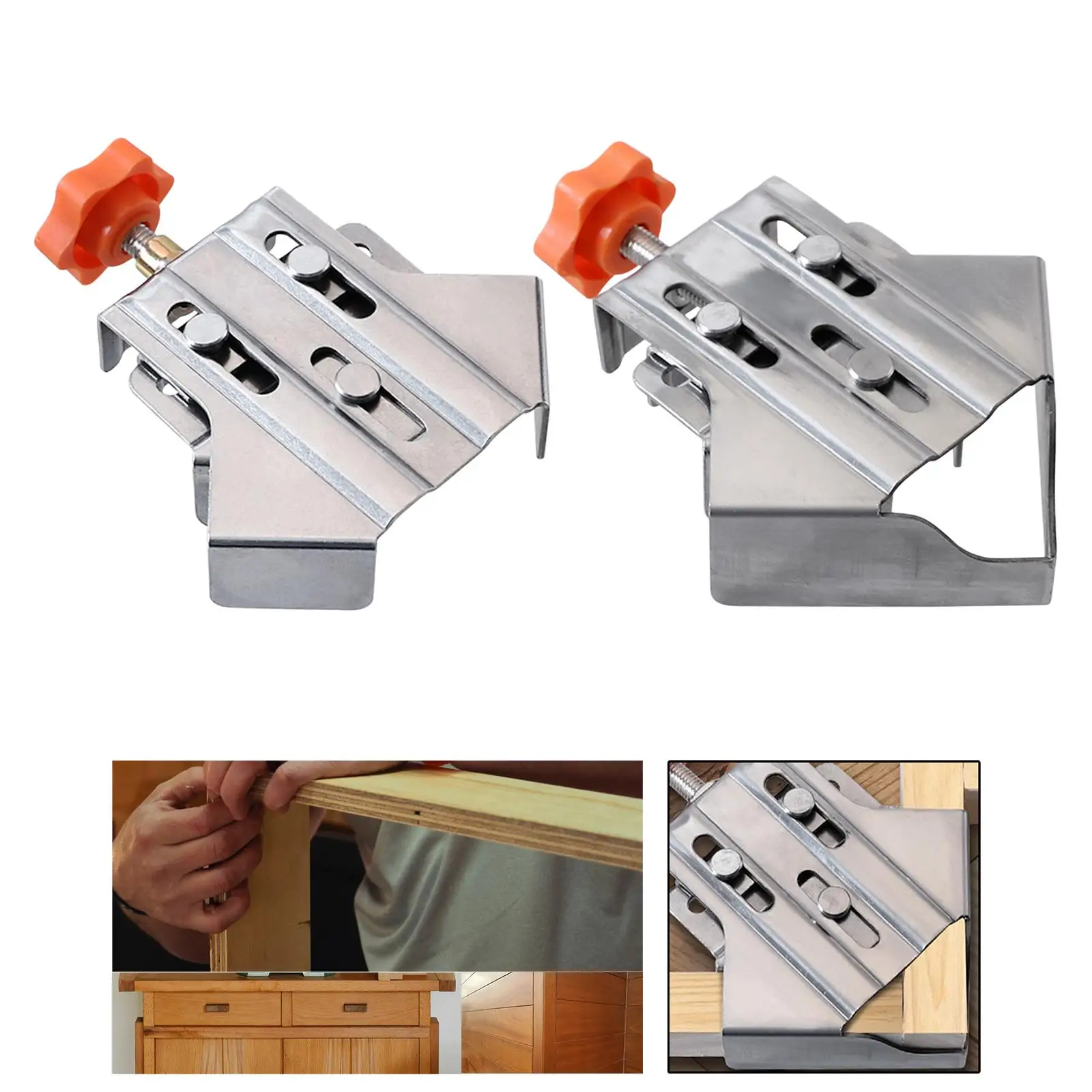 Corner Clamp Stainless Steel Frame Clamps Woodworking Clip for Carpenter Wood